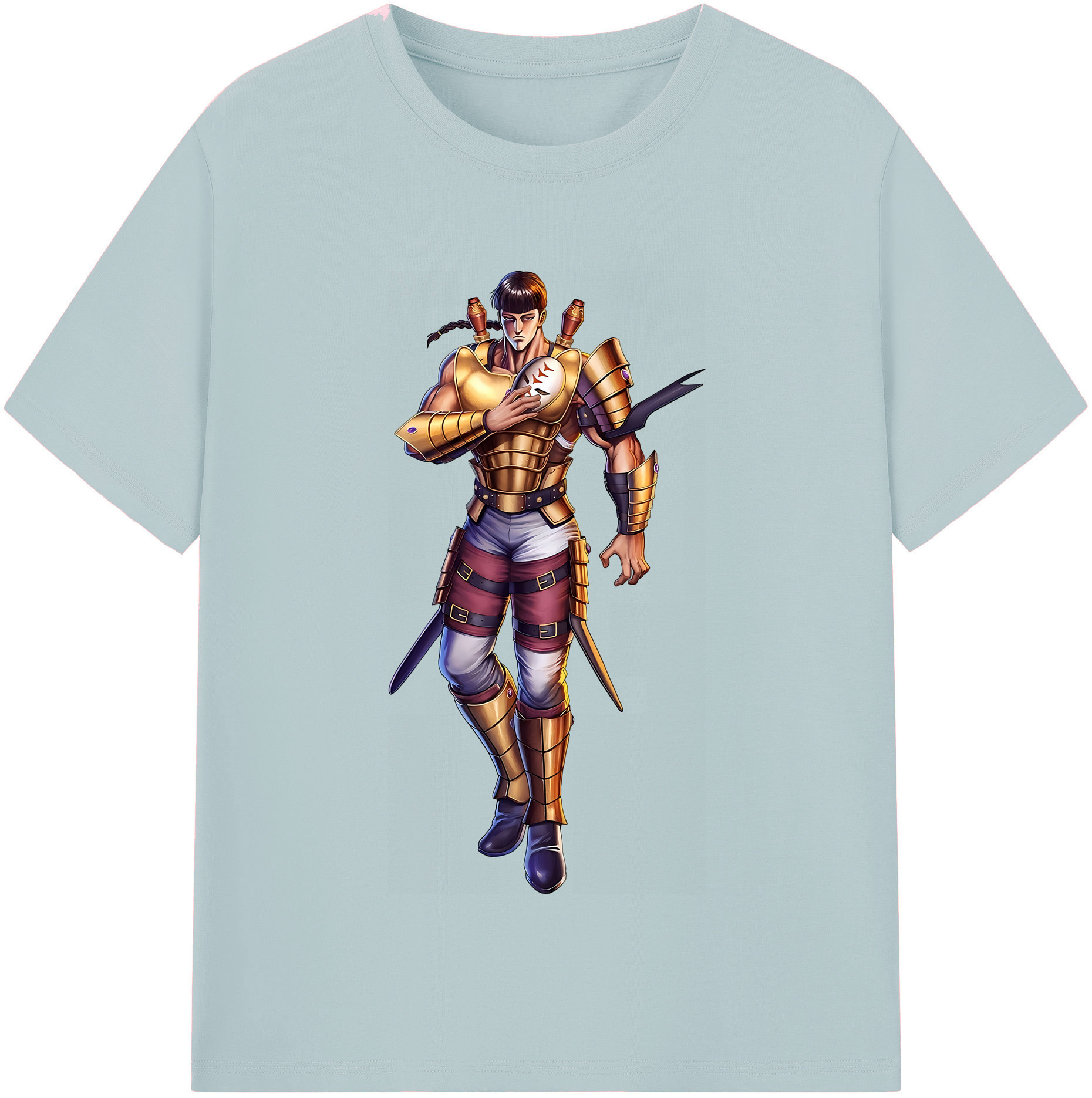 （画像用） 北斗の拳 Fist of the North Star 綿100％半袖Tシャツ（フロントプリント）